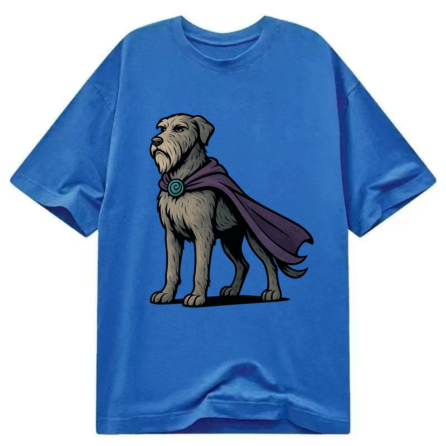 Irish Wolfhound Mystic Hero  - Classic T-shirt - Blue