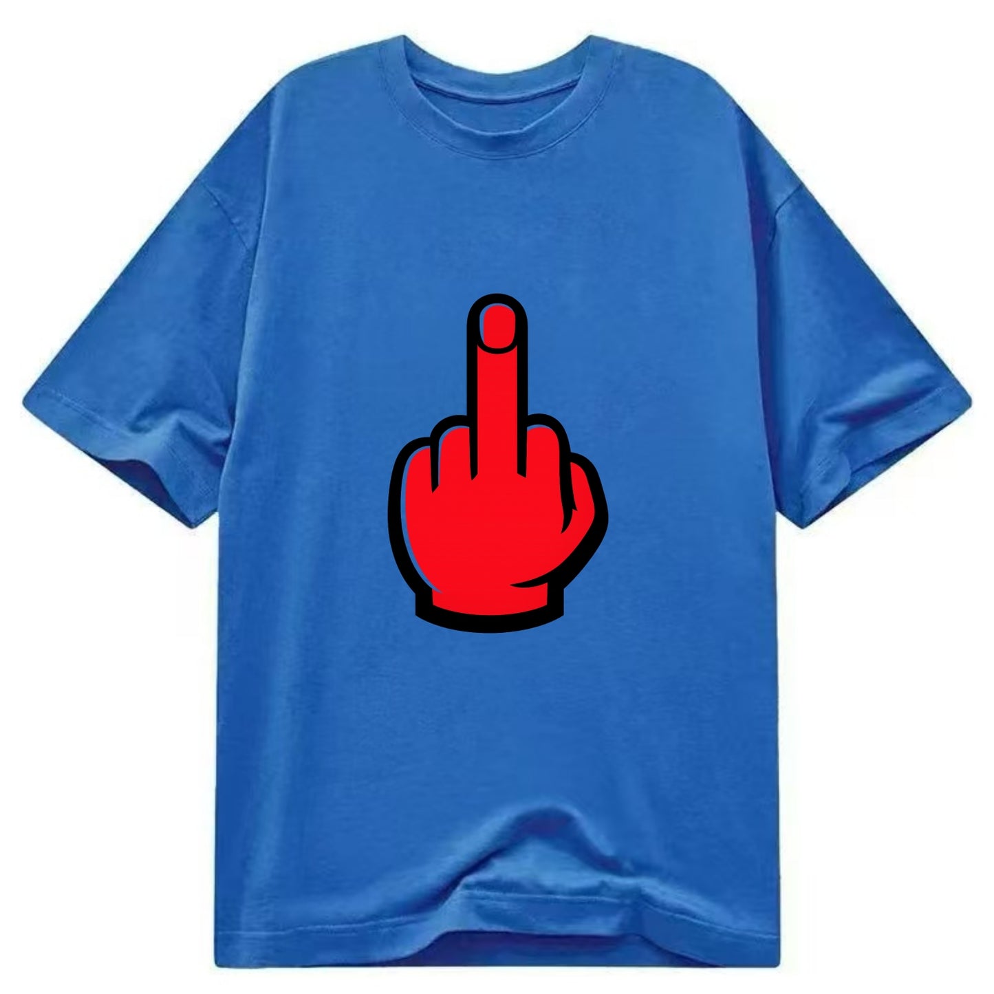 Bold Defiance Icon - Classic T-shirt - Blue