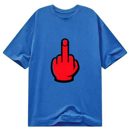 Bold Defiance Icon - Classic T-shirt - Blue