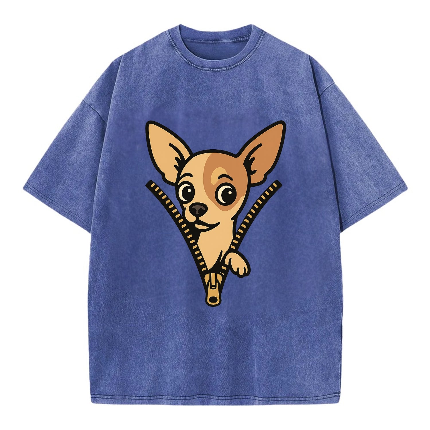 Chihuahua - Vintage T-shirt - Blue