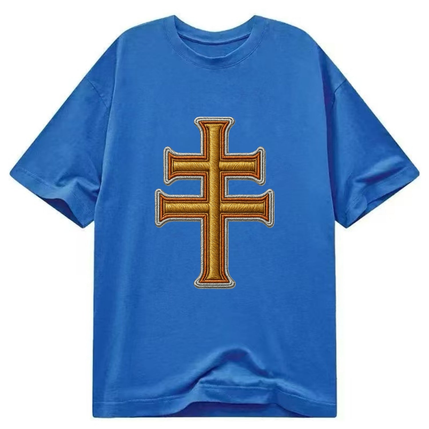 Patriarchal Cross - Classic T-shirt - Blue