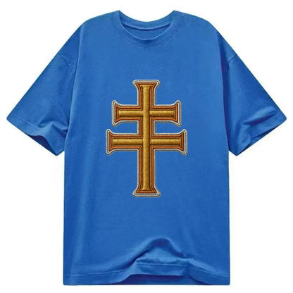 Patriarchal Cross - Classic T-shirt - Blue
