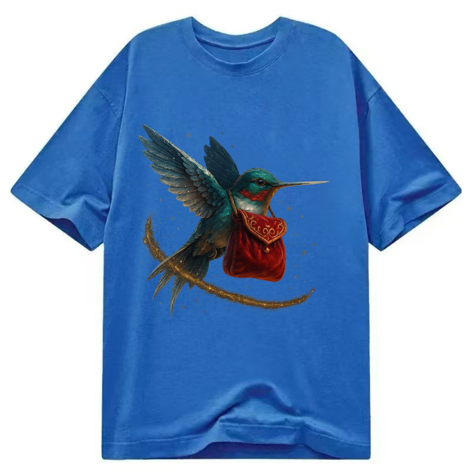 Frostbite Hummingbird Courier  - Classic T-shirt - Blue