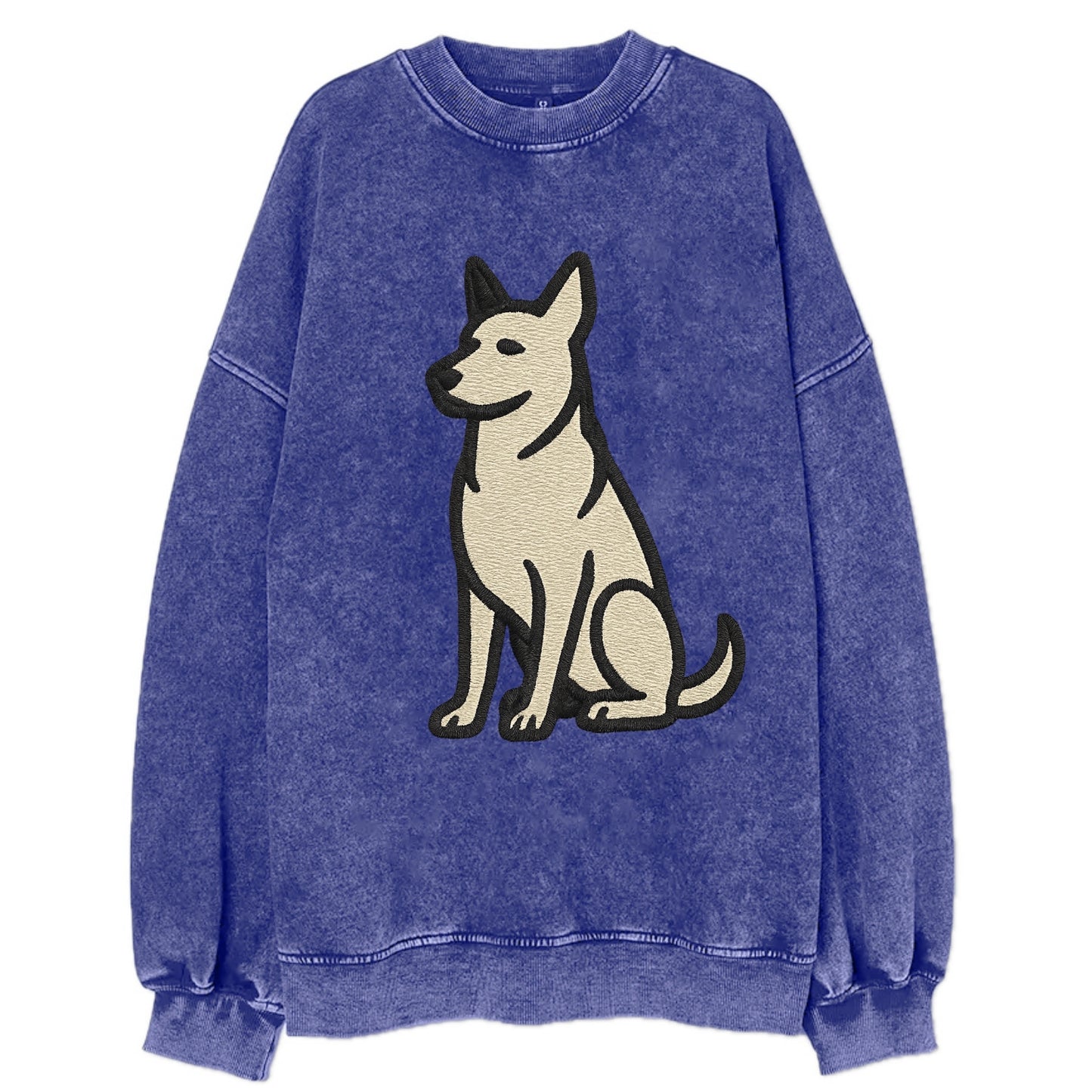 German Sheprador - German Shepherd Lab m Vintage Sweatshirt - Blue