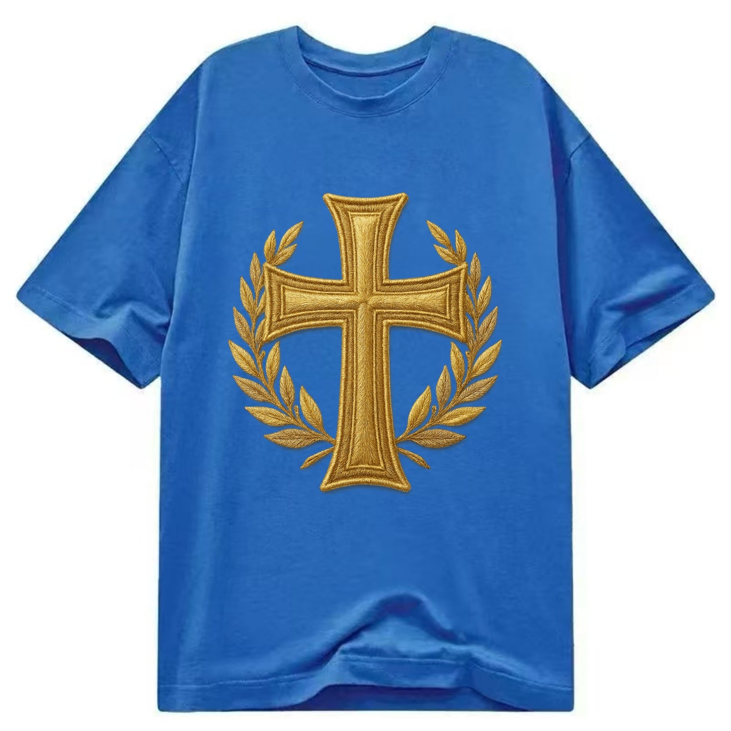Victory Cross  - Classic T-shirt - Blue