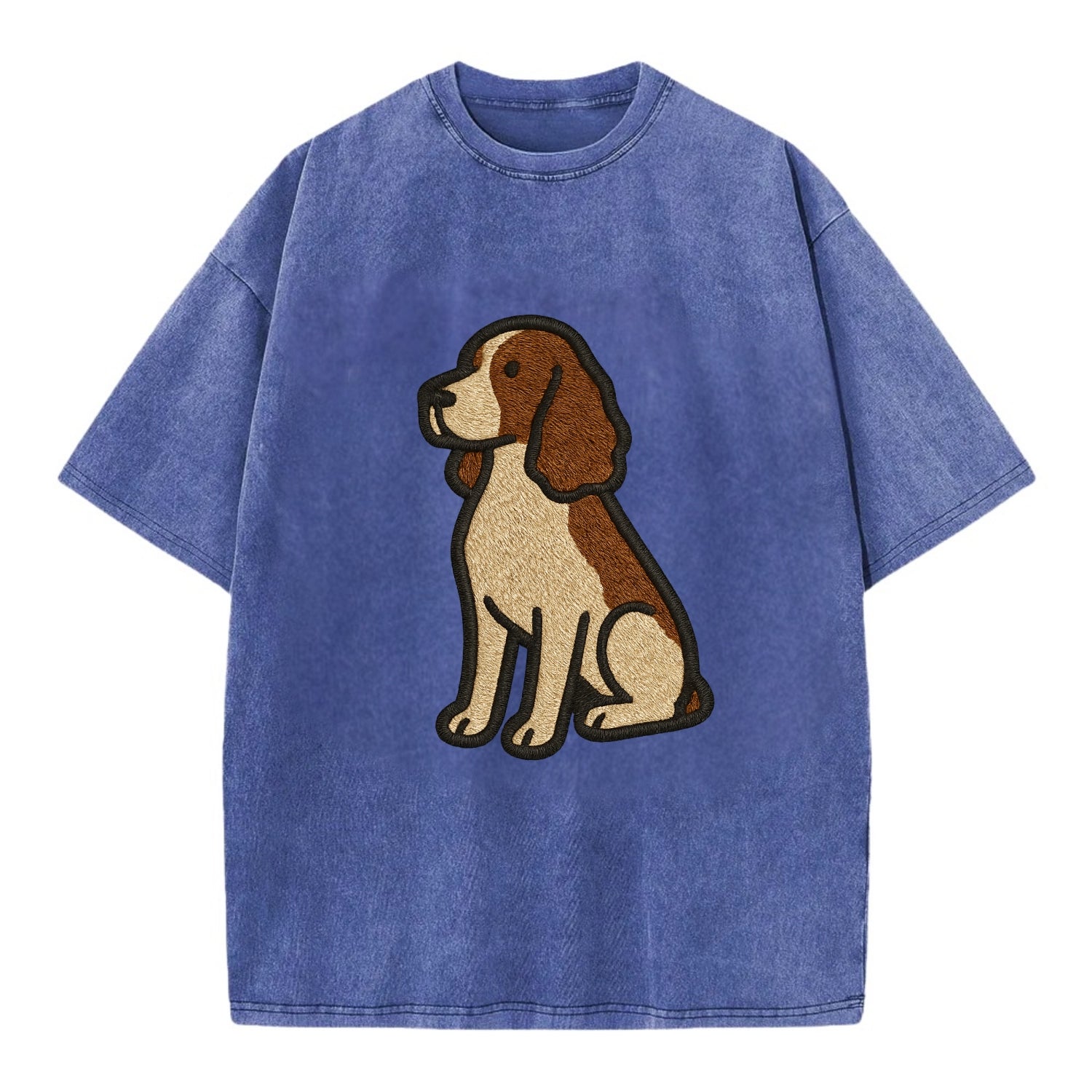 English Springer Spaniel - Modern spanie - Vintage T-shirt - Blue