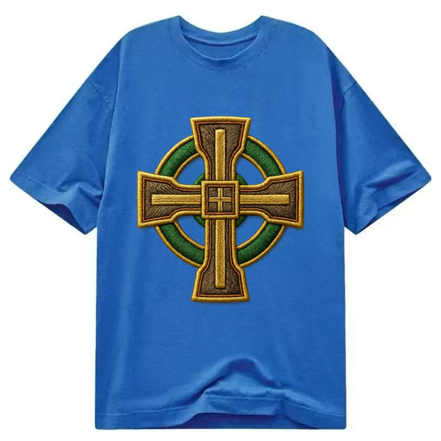 Durrow Cross - Classic T-shirt - Blue