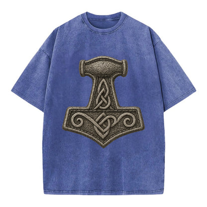 Mjolnir  - Vintage T-shirt - Blue