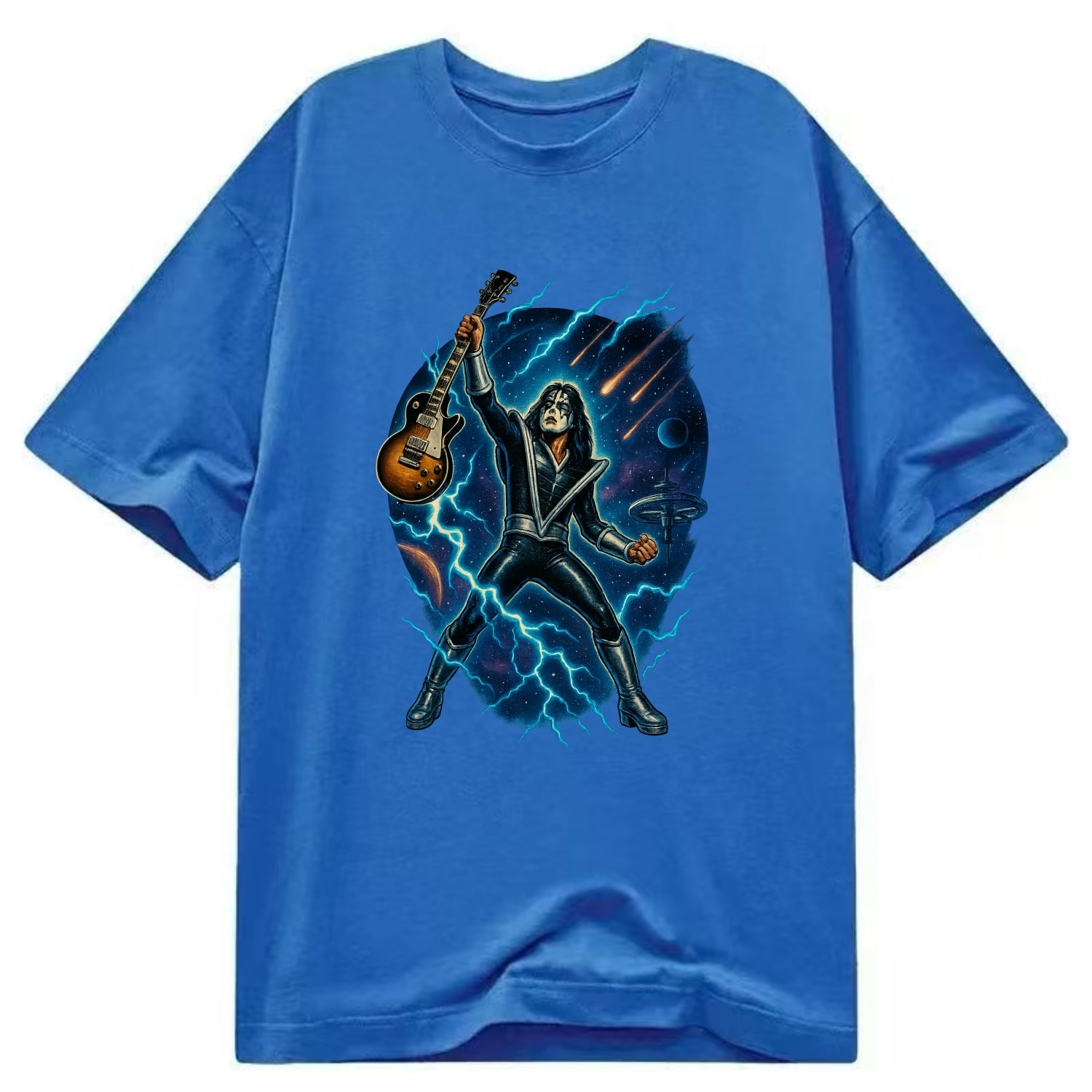 Ace Frehley Cosmic Solo - Classic T-shirt - Blue