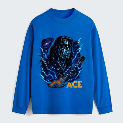 Cosmic Chrome Portrait - Classic Long Sleeve Shirt - Blue