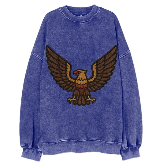 Eagle Wings  - Vintage Sweatshirt - Blue