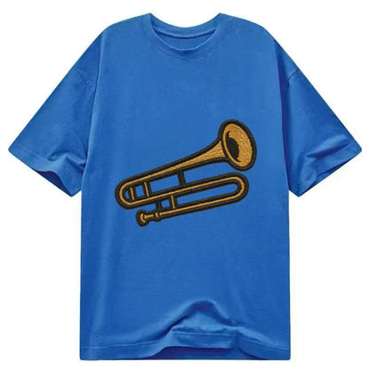 Trombone  - Classic T-shirt - Blue