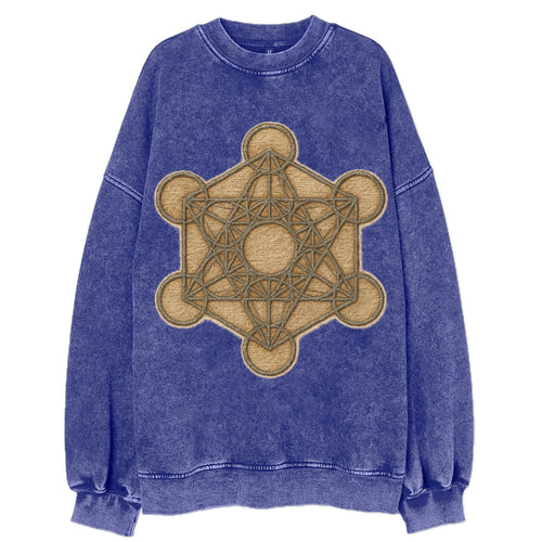 Metatron's Cube  - Vintage Sweatshirt