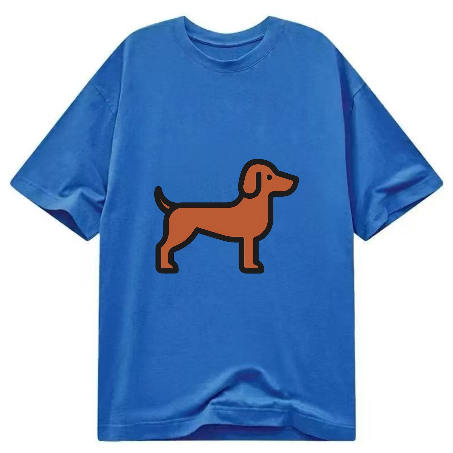 Vizsla - Rust colored flat side profile - Classic T-shirt - Blue