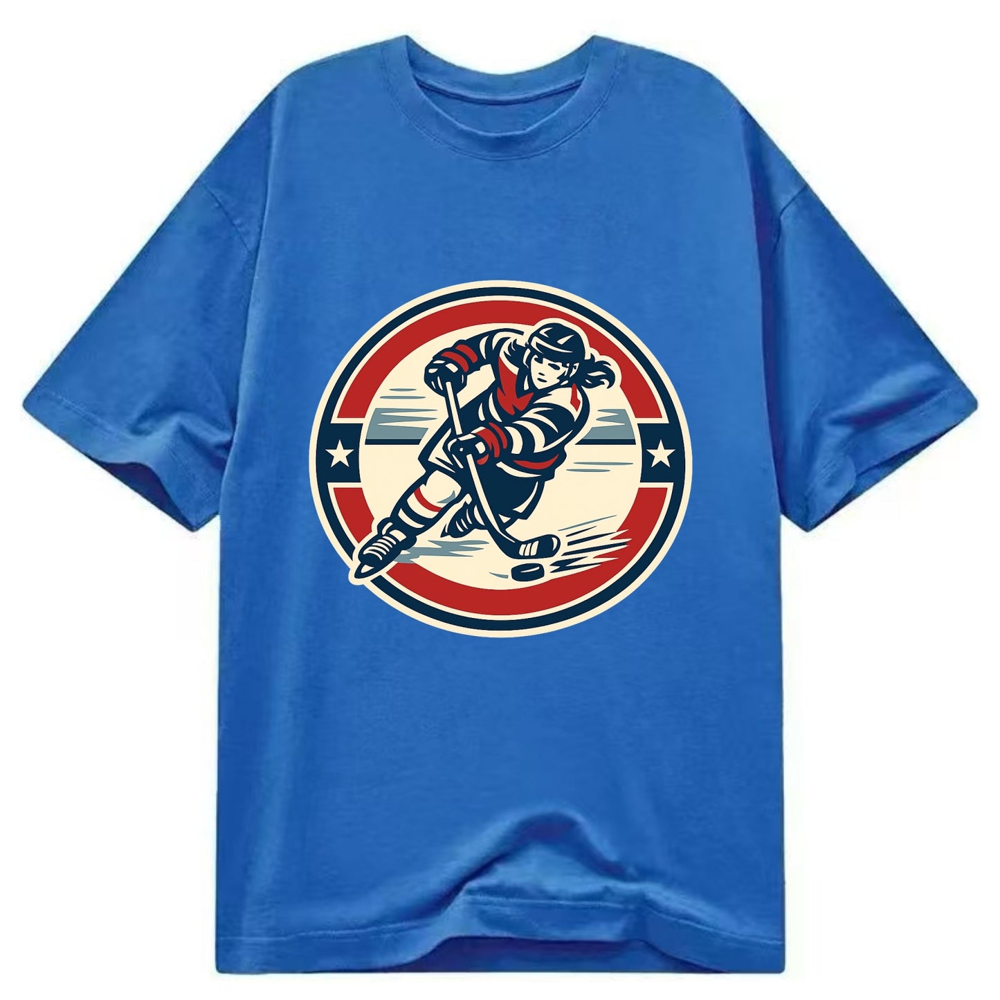 Fierce Ice Queen Emblem - Classic T-shirt - Blue