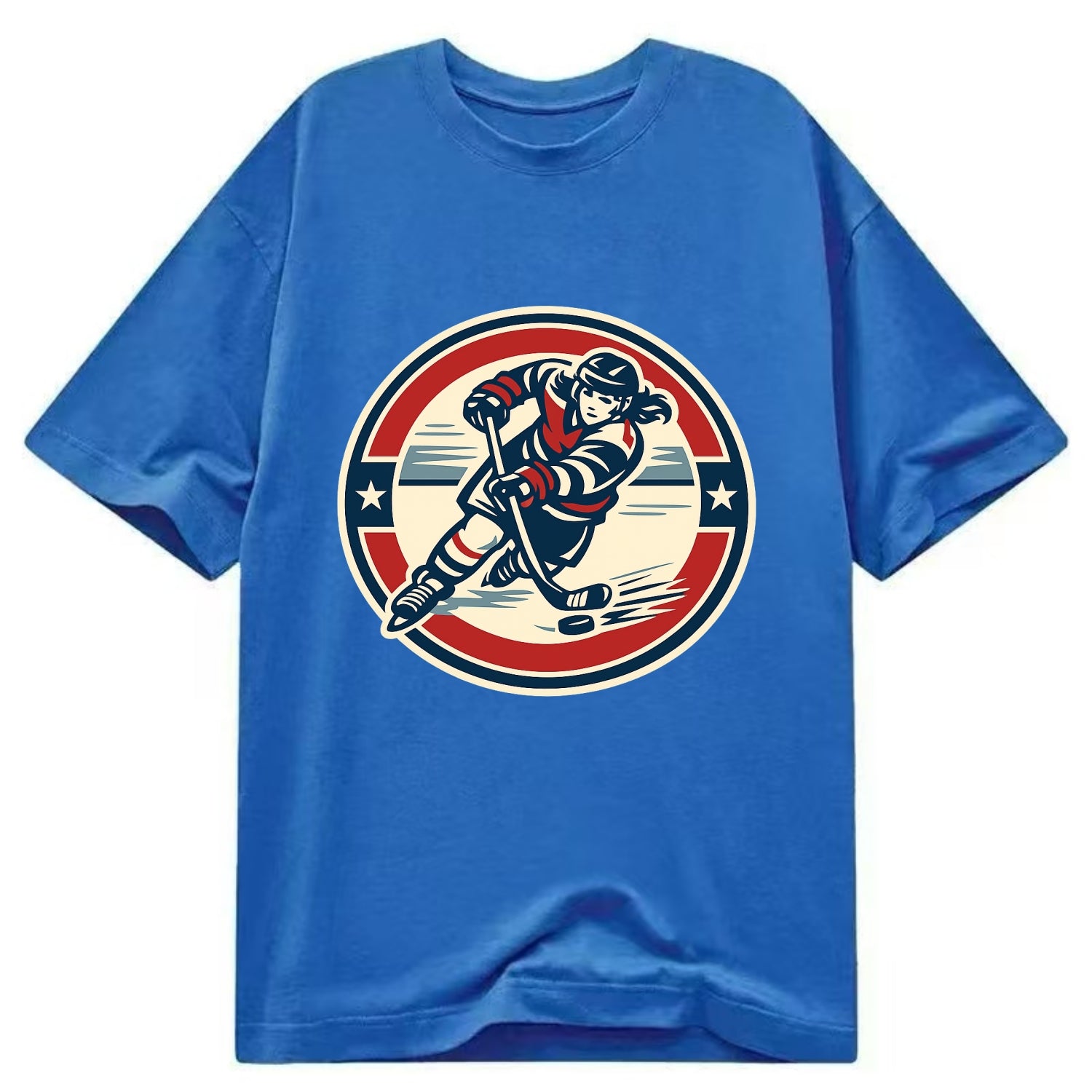 Fierce Ice Queen Emblem - Classic T-shirt - Blue