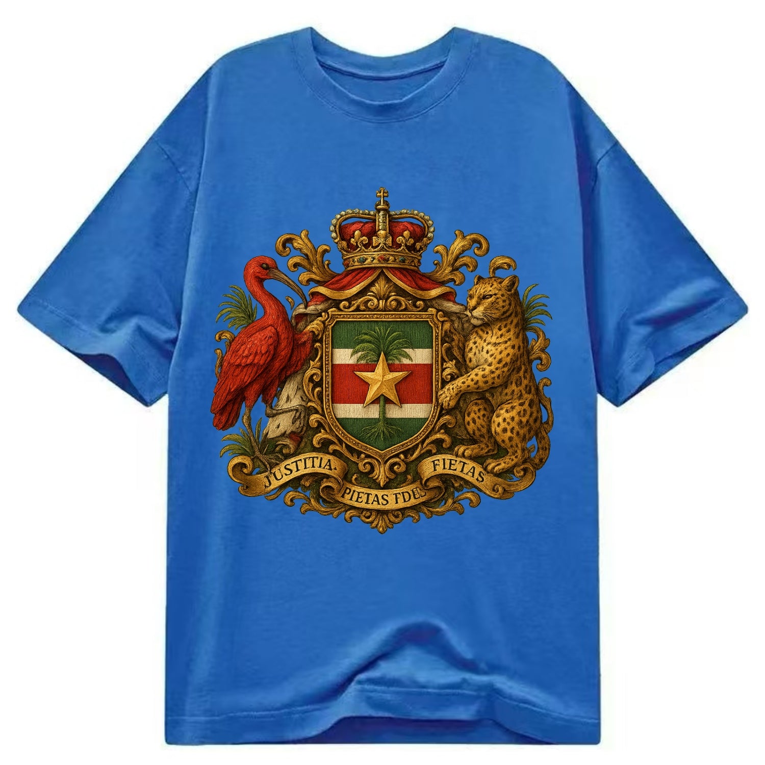 Suriname Star Emblem  - Classic T-shirt - Blue