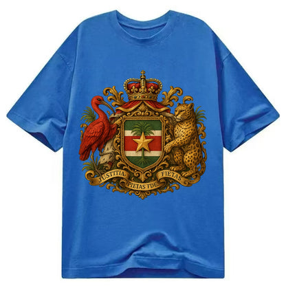 Suriname Star Emblem  - Classic T-shirt - Blue