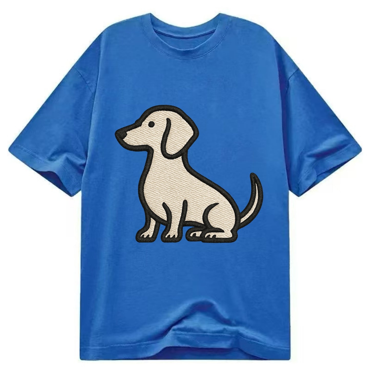 Dachshund - Long body profile view - Cla Classic T-shirt - Blue