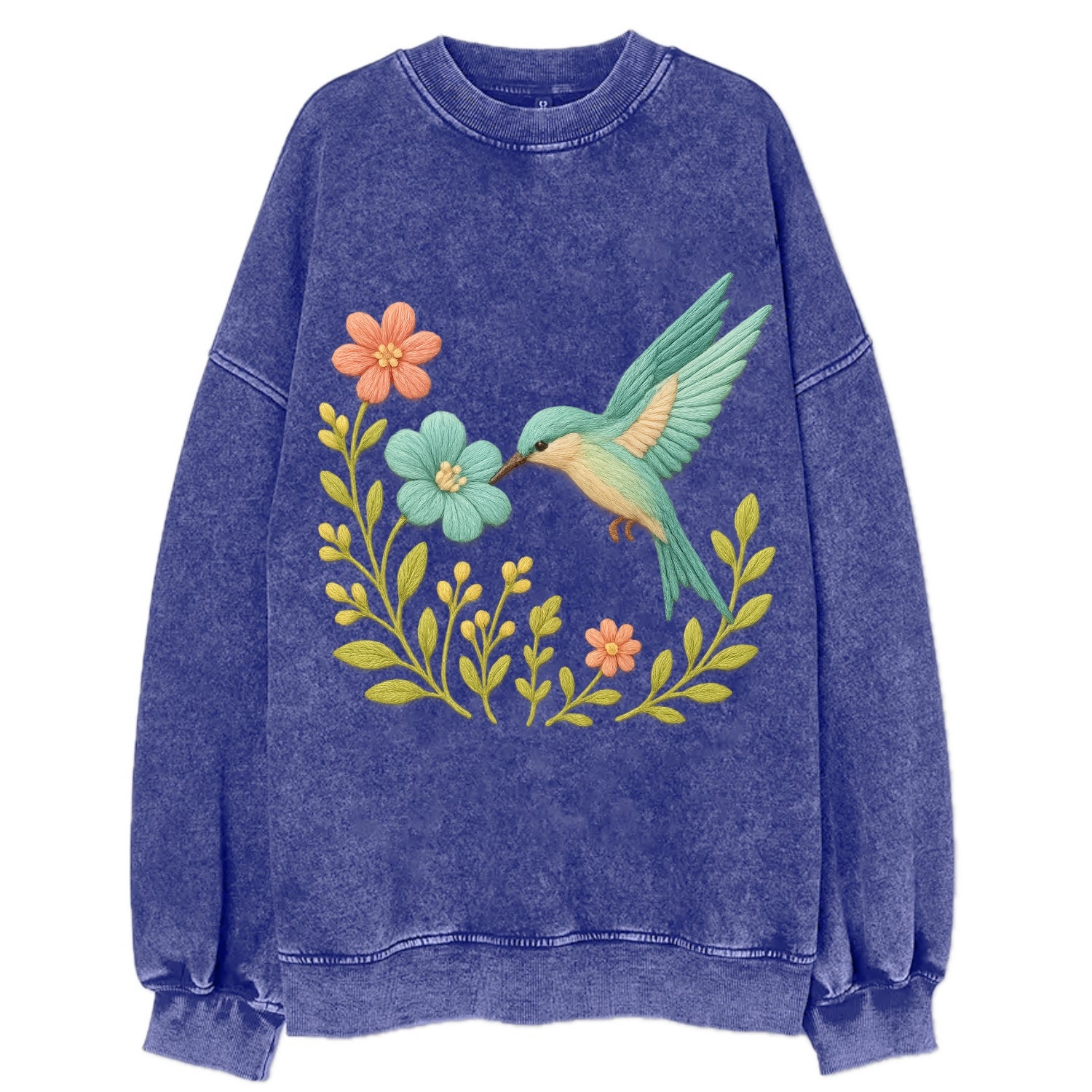 Mint Bee-Eater - Vintage Sweatshirt - Blue