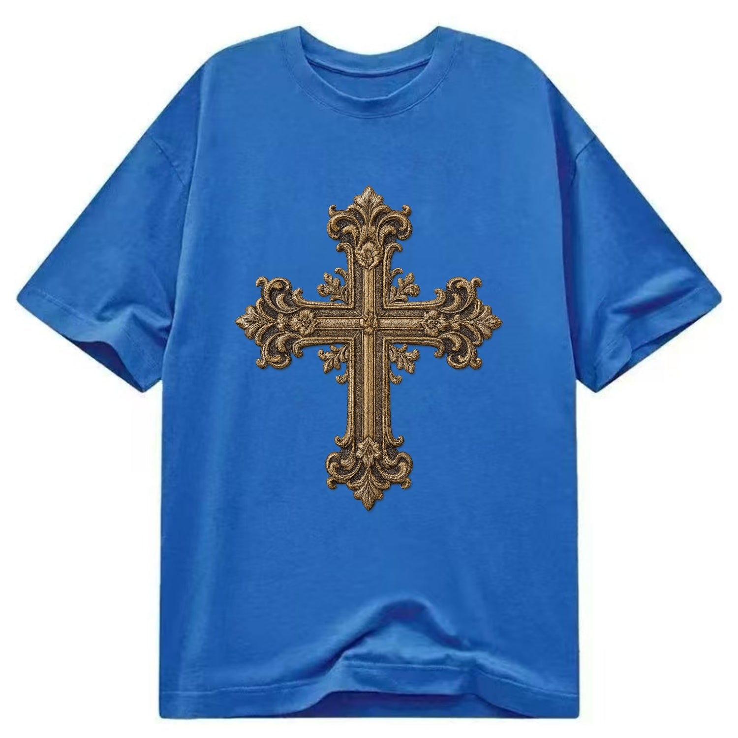 Victorian Cross  - Classic T-shirt - Blue