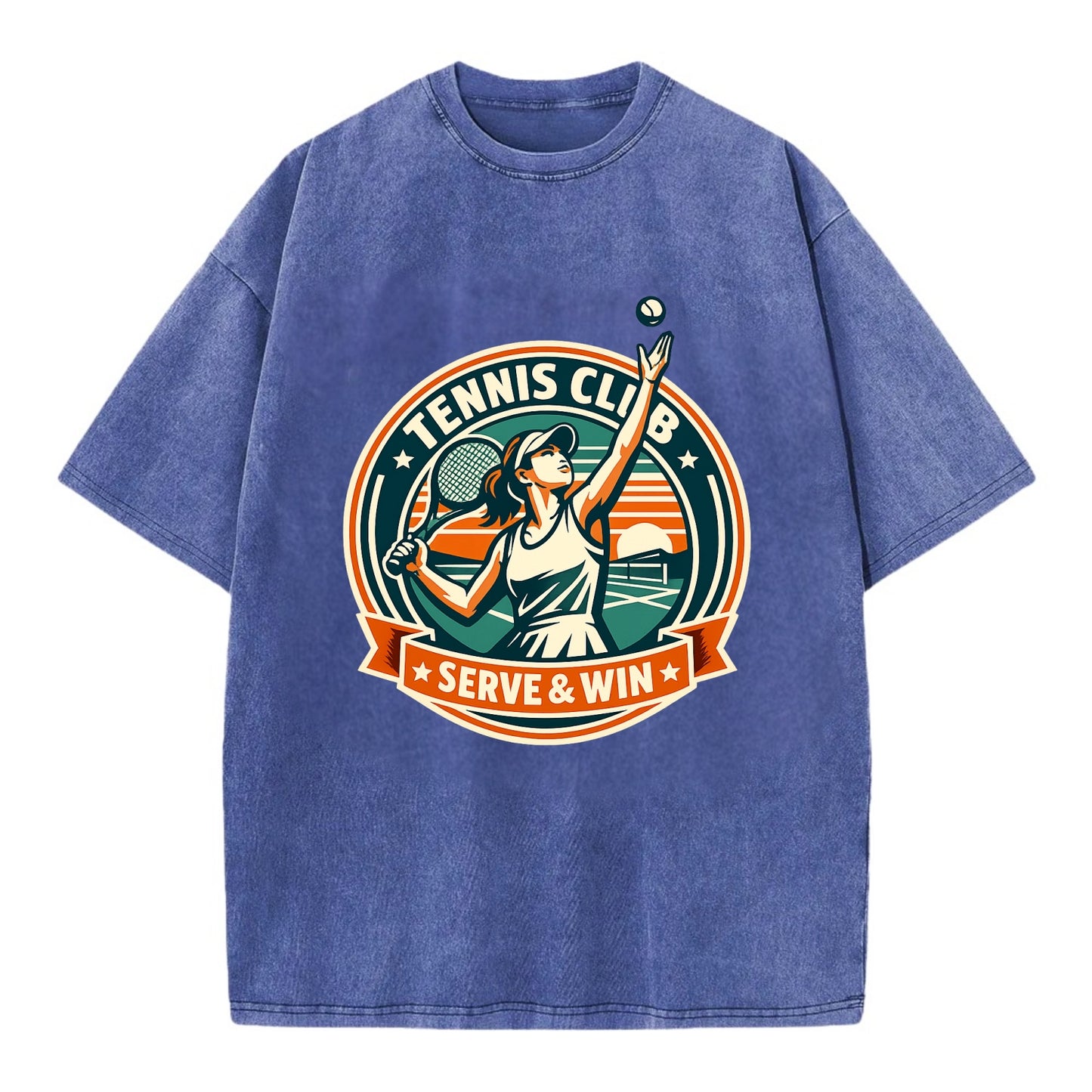 Ace of the Court - Vintage T-shirt - Blue