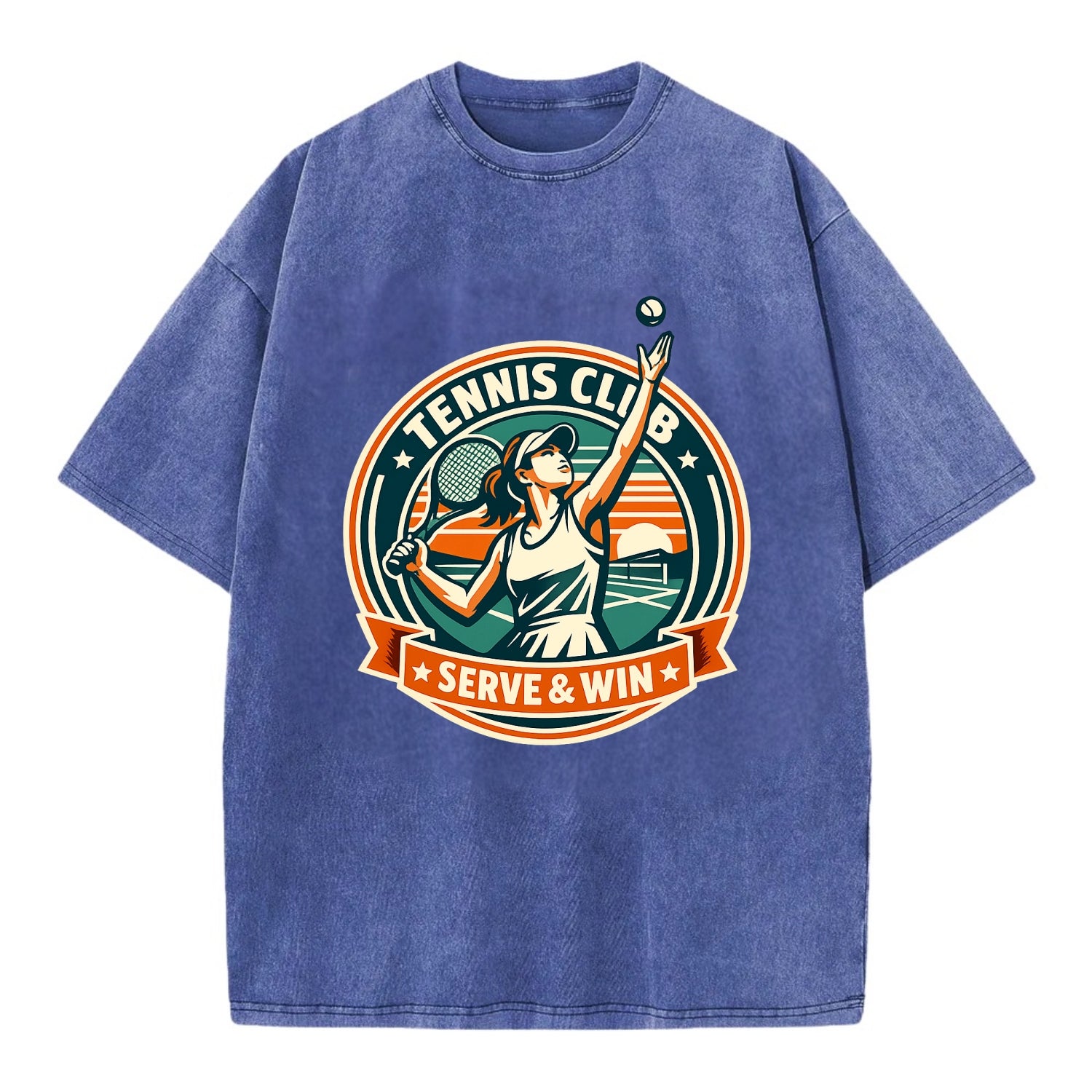 Ace of the Court - Vintage T-shirt - Blue