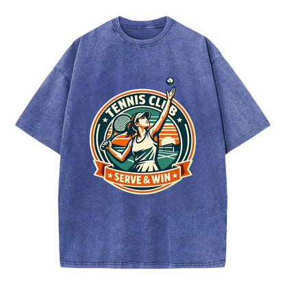 Ace of the Court - Vintage T-shirt - Blue