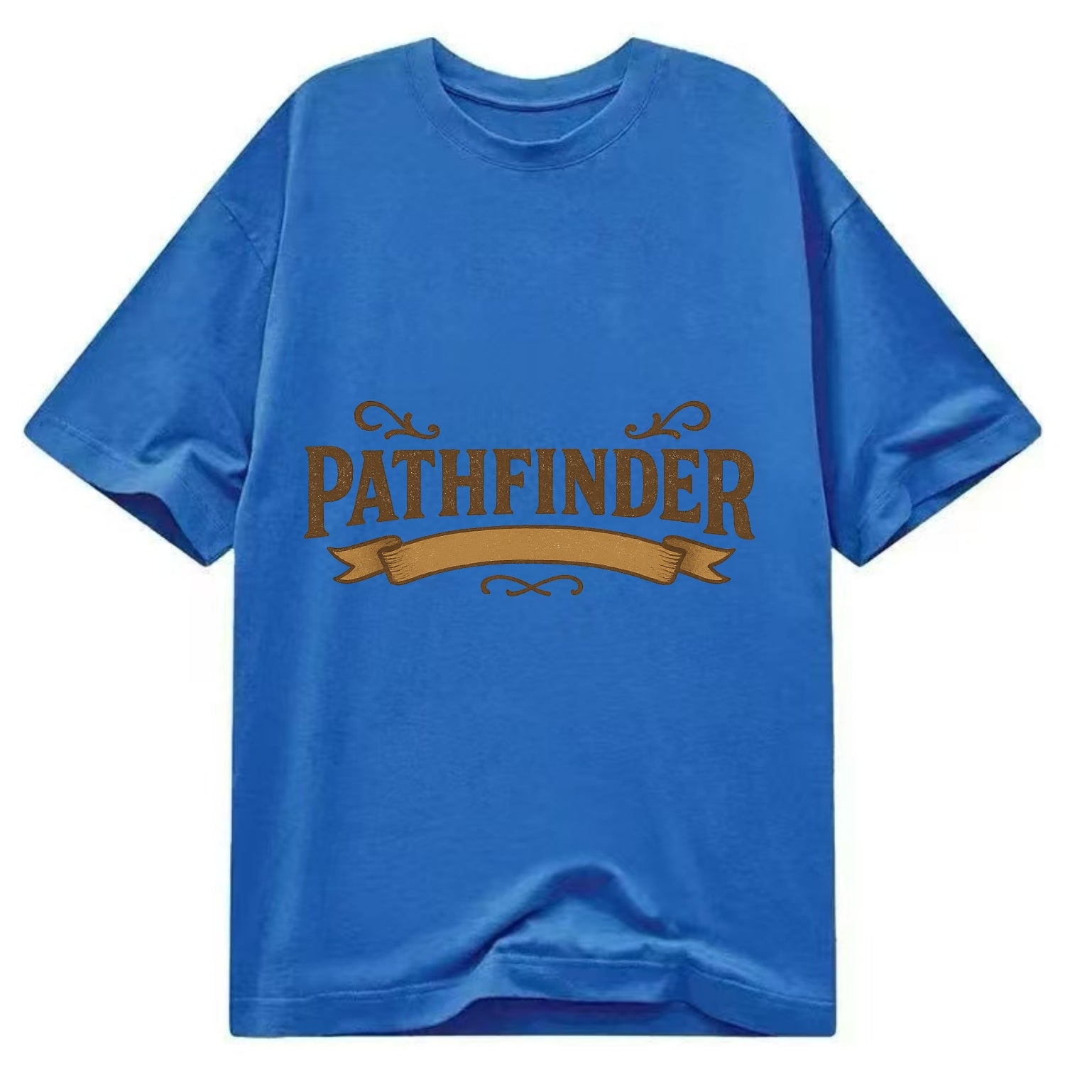 Bold typography design - "PATHFINDER" - finding the way, leading others - Classic T-shirt - Blue