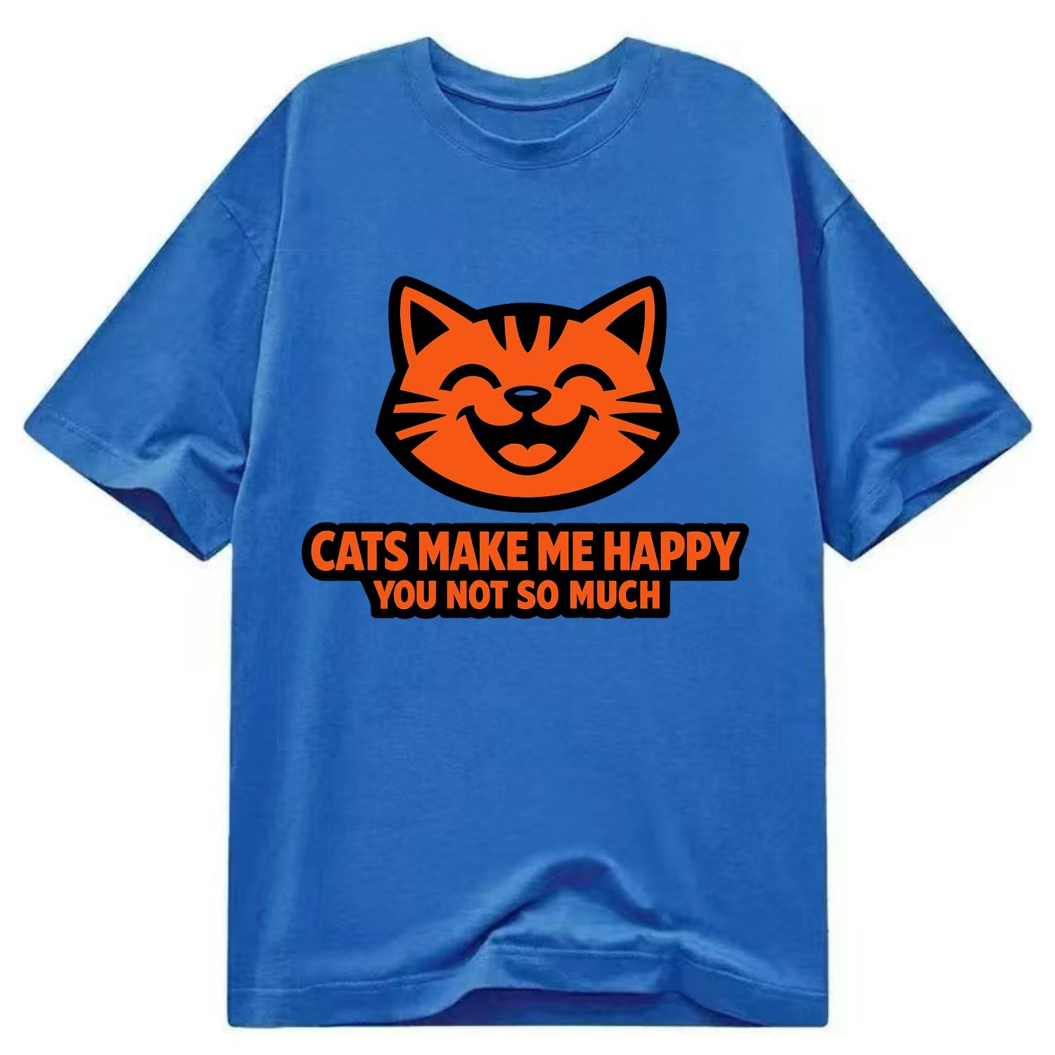 Feline Joy and Sassy Truths - Classic T-shirt - Blue