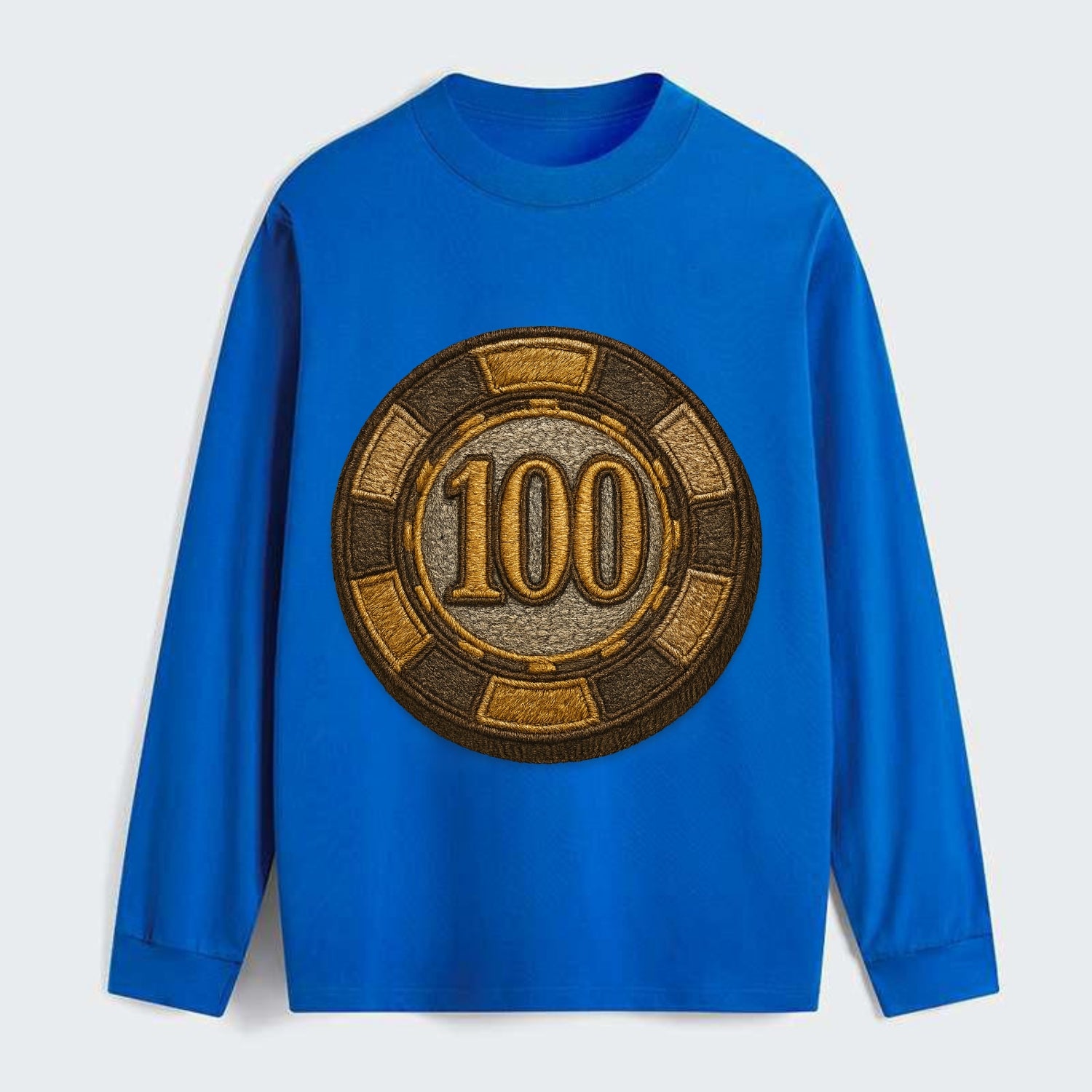 Poker Chip  - Classic Long Sleeve Shirt - Blue