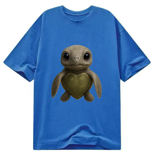 Baby Olive Ridley Turtle - olive green shell, heart-shaped carapace, bright eyes, - Classic T-shirt