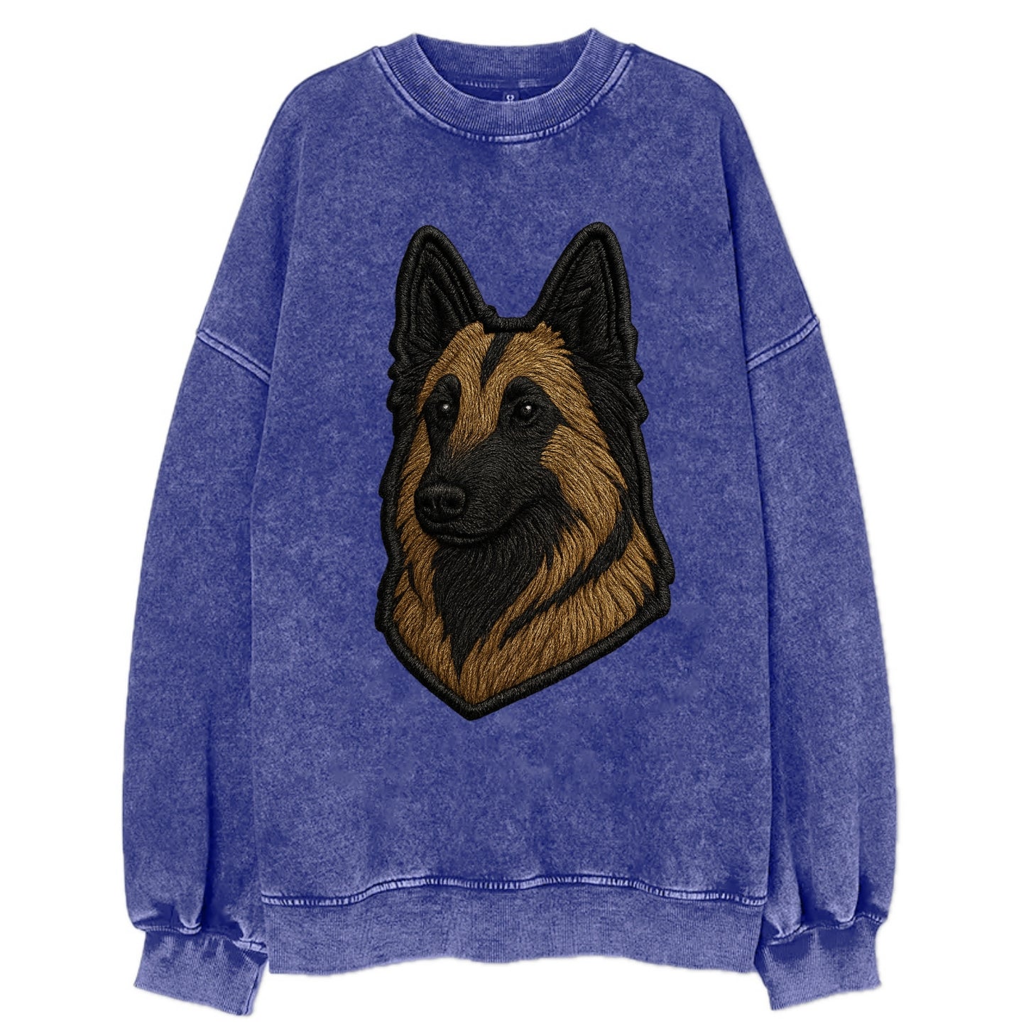 Belgian Tervuren - Trendy shepherd desig - Vintage Sweatshirt - Blue