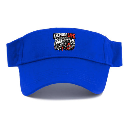 Keep Kids Safe By Any Means - Visor - Blue