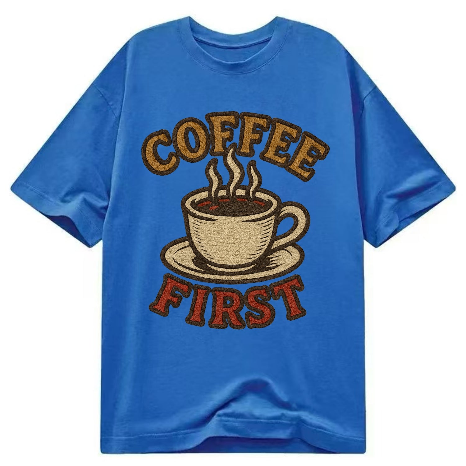 Coffee First  - Classic T-shirt - Blue