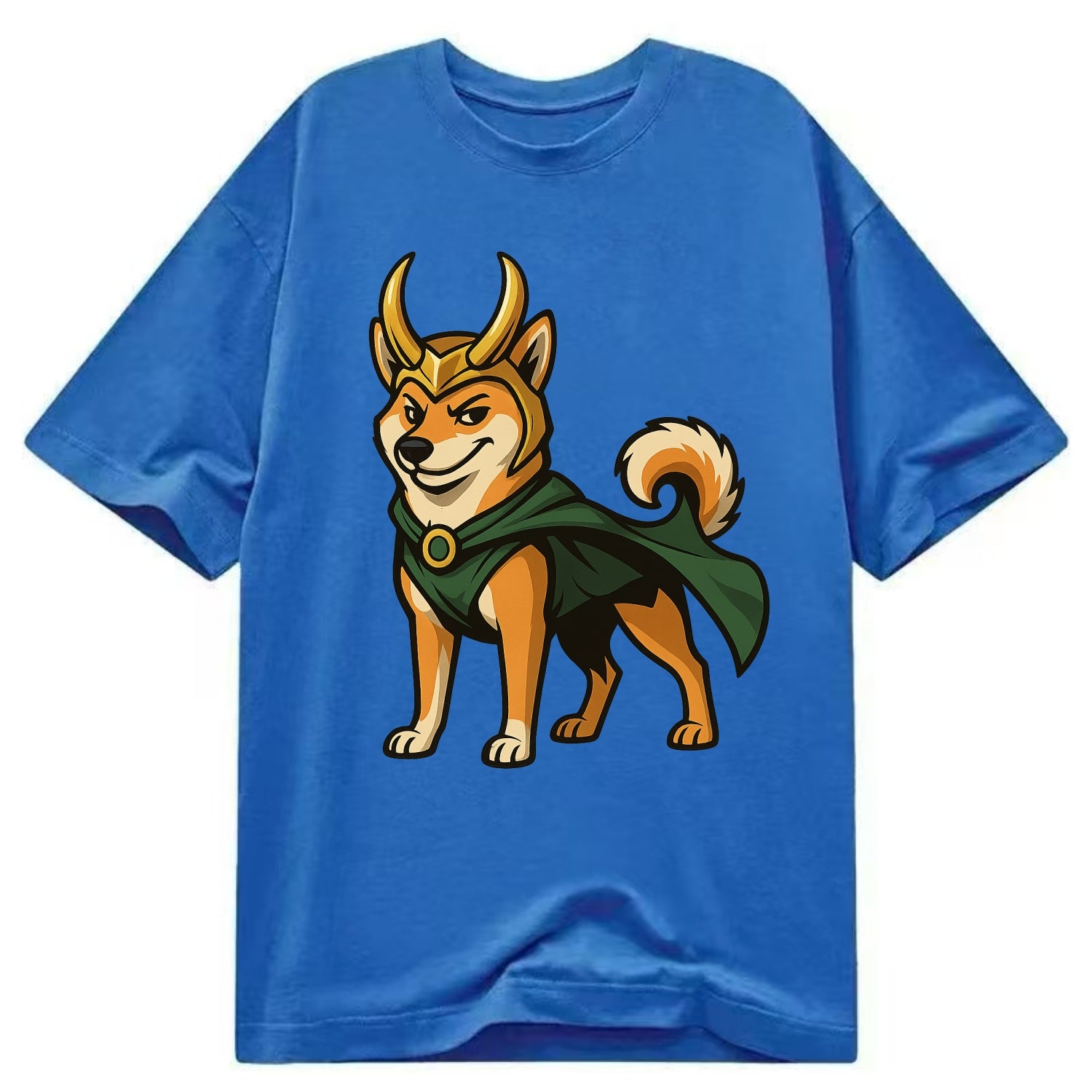 Shiba Inu Loki  - Classic T-shirt - Blue