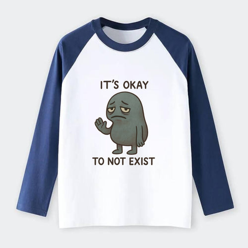 SUBTITLES ARE BEHIND | Text running to catch up - Raglan Long Sleeve T-Shirt