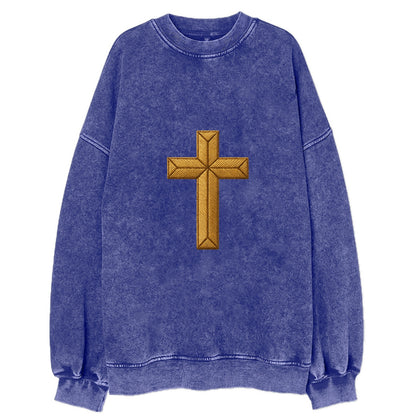 Rock Cross  - Vintage Sweatshirt - Blue