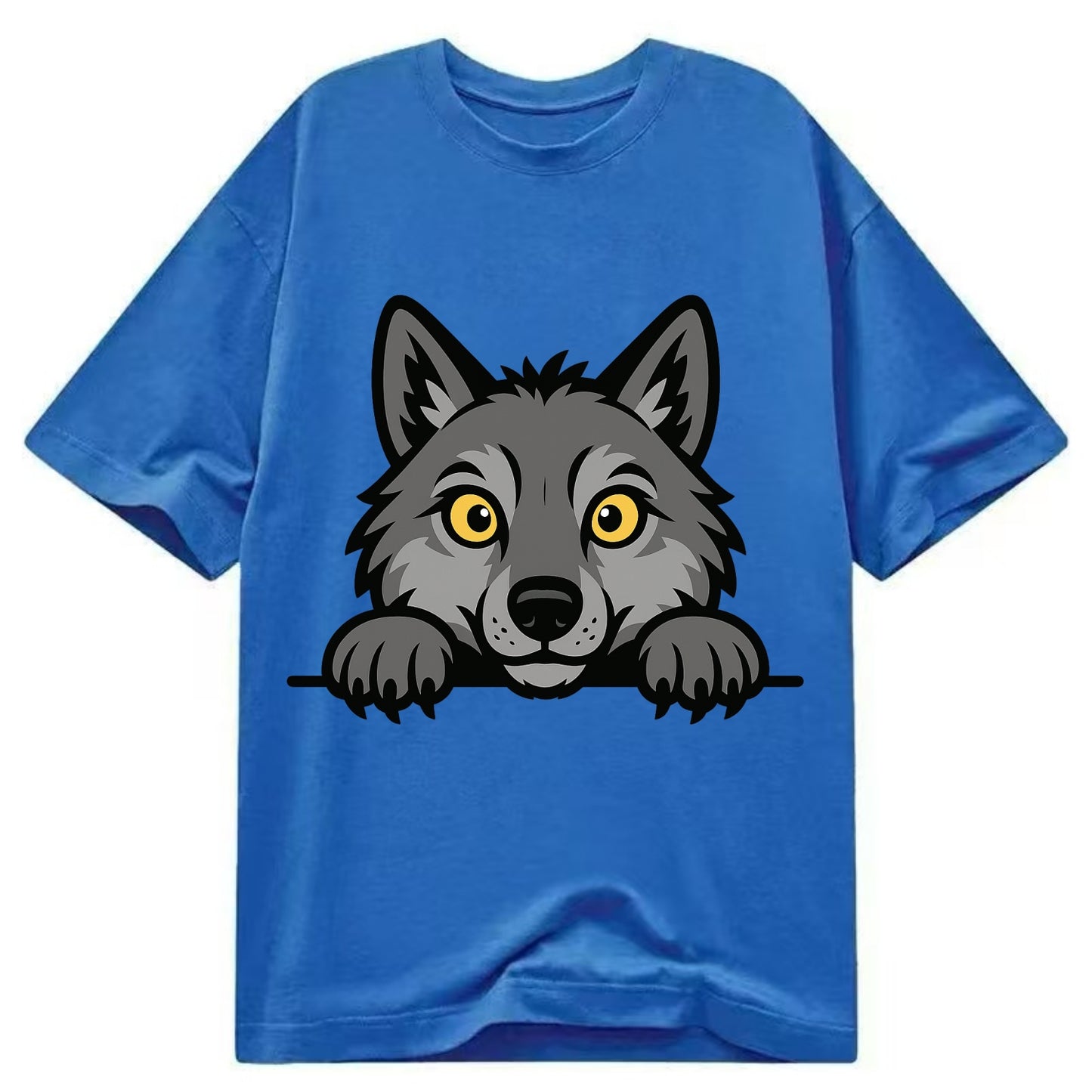 Wolf  - Classic T-shirt - Blue