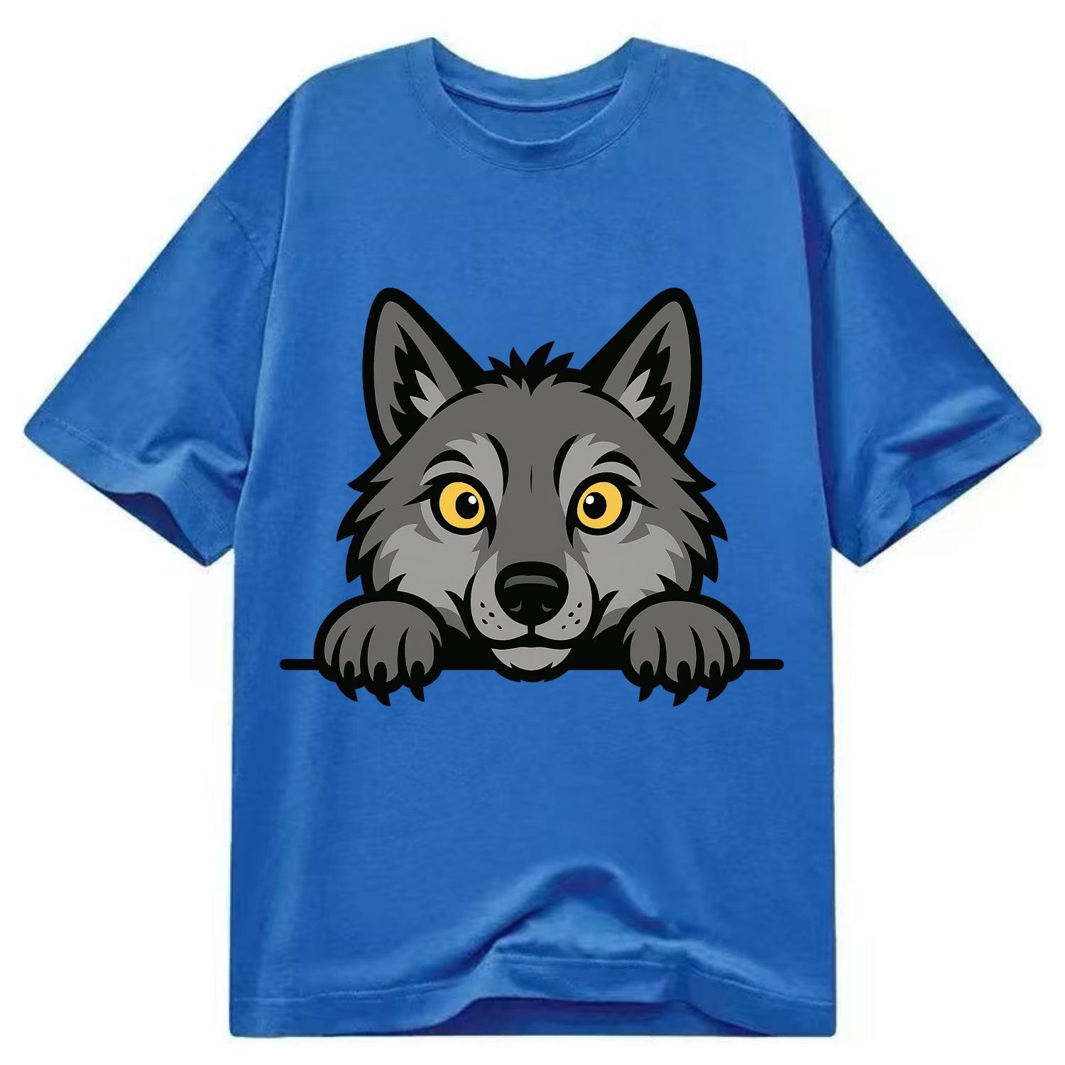 Wolf  - Classic T-shirt - Blue