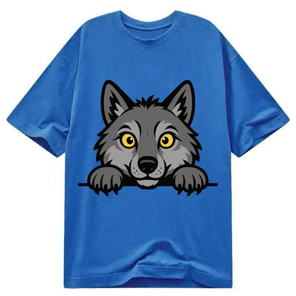 Wolf  - Classic T-shirt - Blue