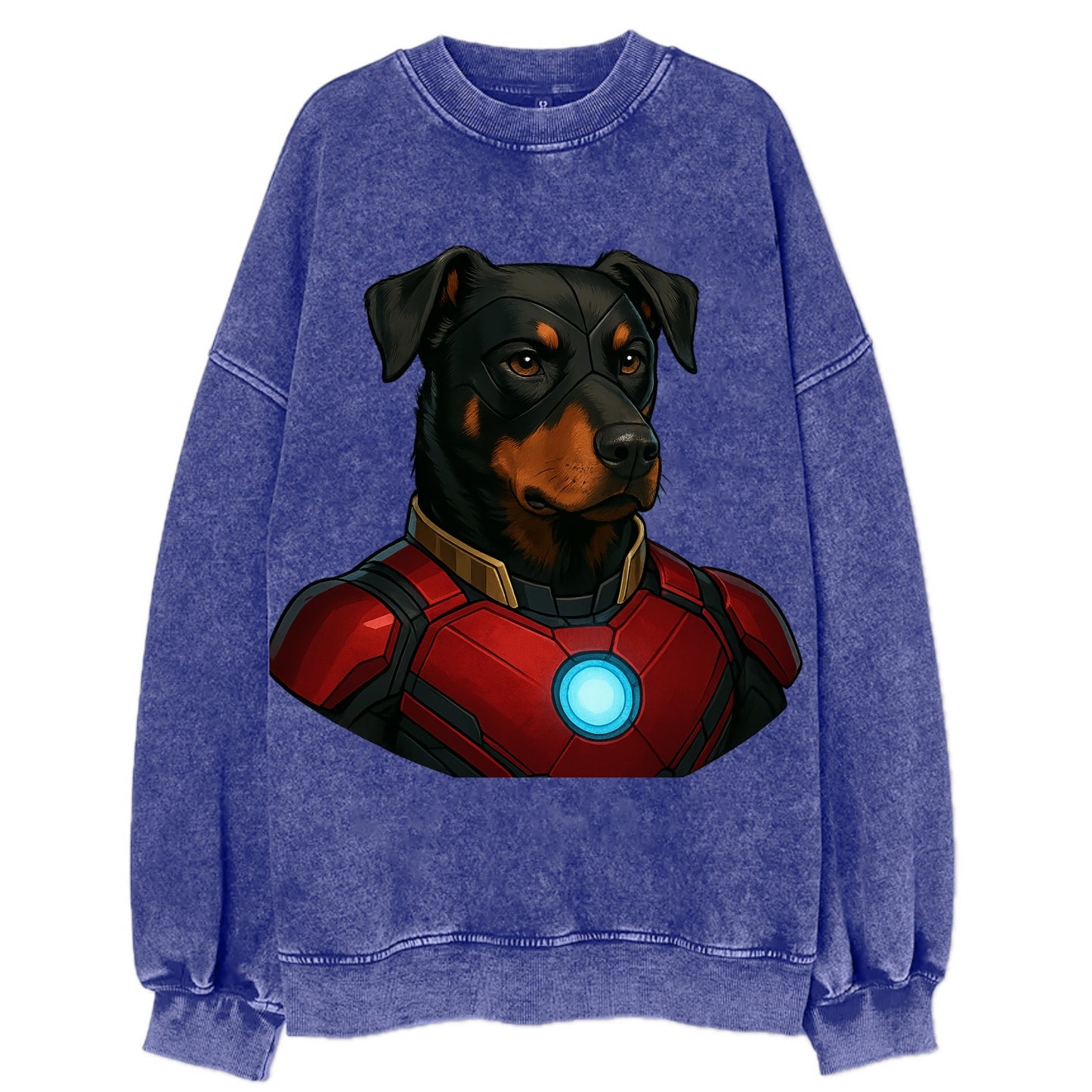 Beauceron Loyal Hero  - Vintage Sweatshirt - Blue