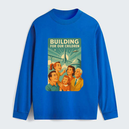 Multiple generations celebrating progress together - Building for Our - Classic Long Sleeve Shirt
