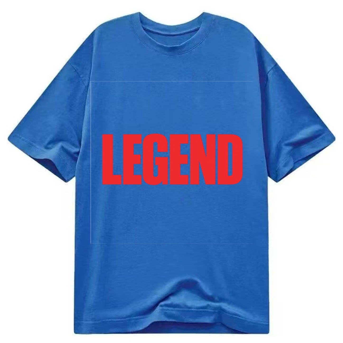 Bold typography design - "LEGEND" - remarkable person, iconic status - Classic T-shirt - Blue