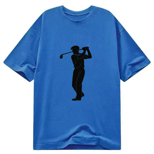 Golfer mid-swing with driver - Classic T-shirt