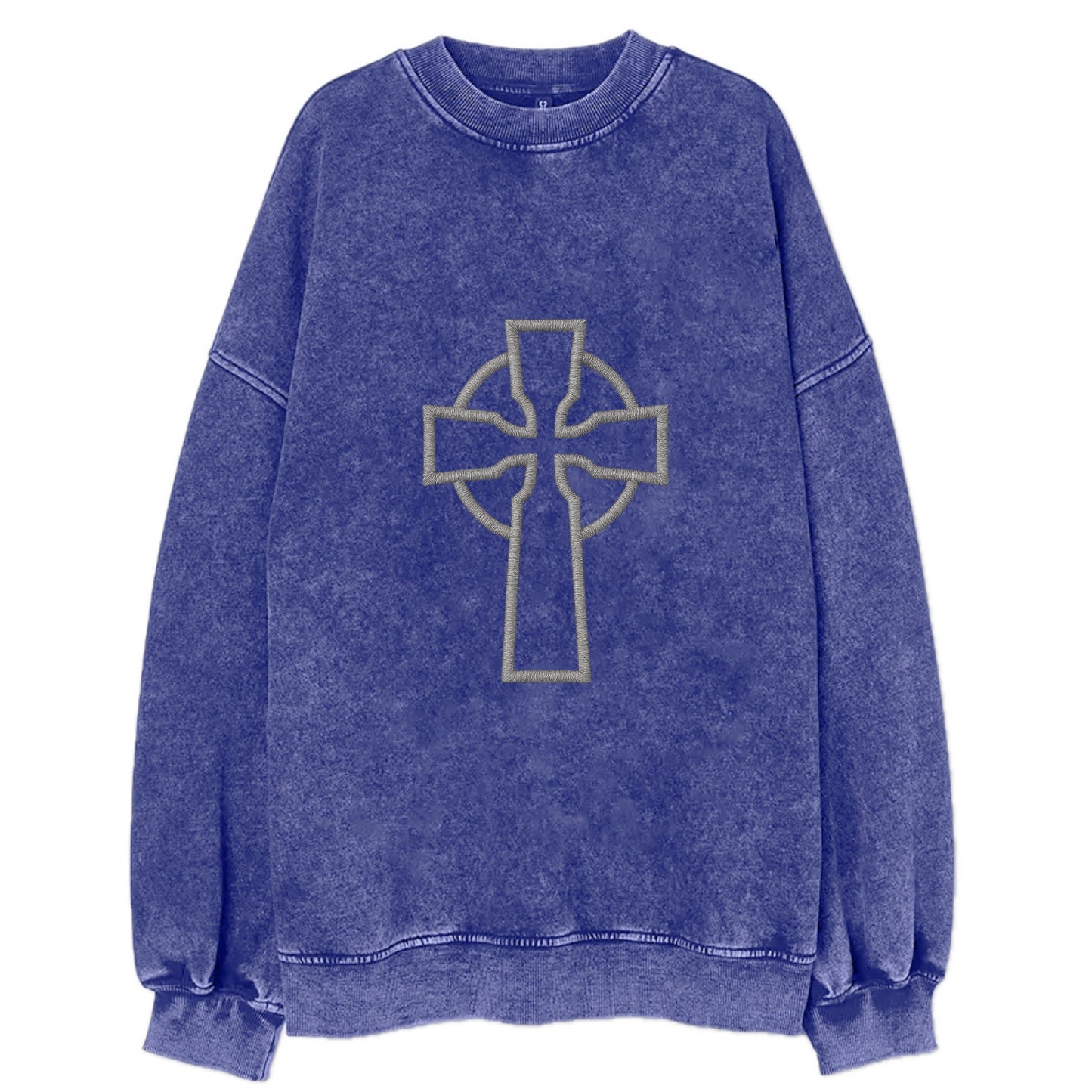 Iona Cross - Vintage Sweatshirt - Blue