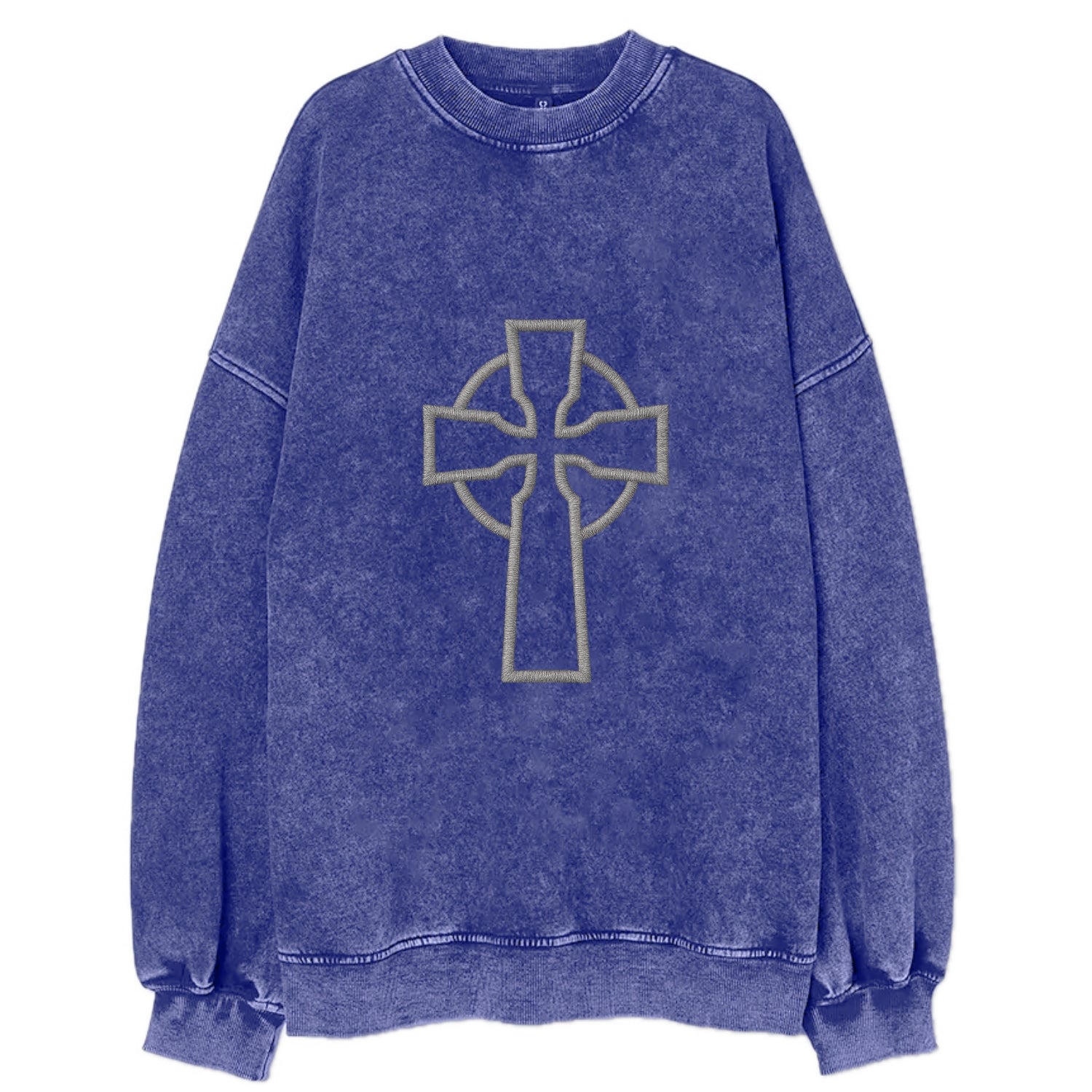 Iona Cross - Vintage Sweatshirt - Blue