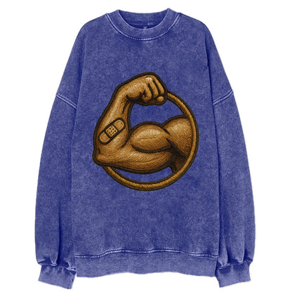 Sore Today Strong Tomorrow  - Vintage Sweatshirt - Blue