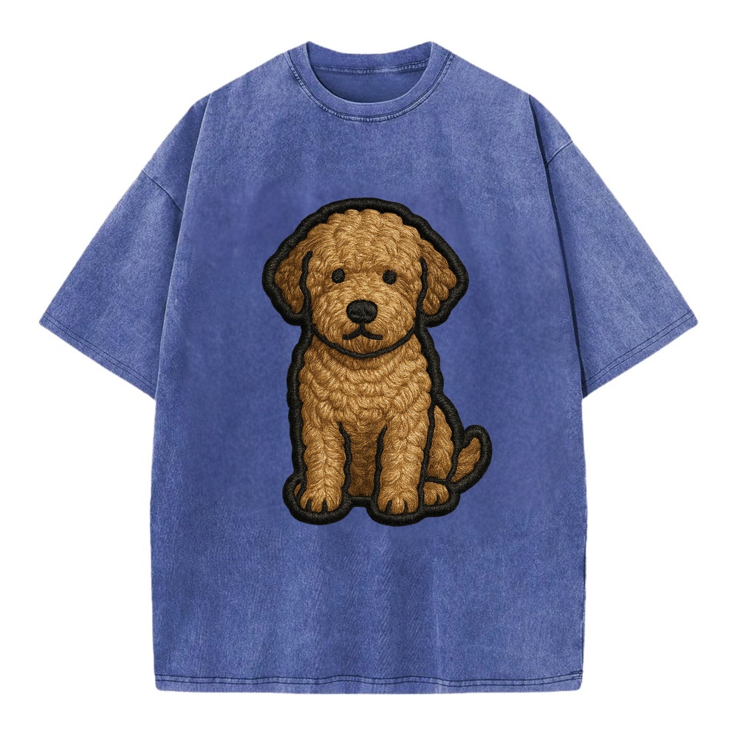 Lagotto Romagnolo - Modern truffle hunte - Vintage T-shirt - Blue