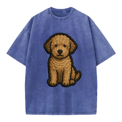 Lagotto Romagnolo - Modern truffle hunte - Vintage T-shirt - Blue